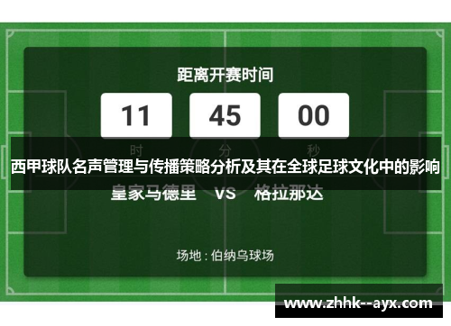 西甲球队名声管理与传播策略分析及其在全球足球文化中的影响